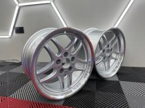 New 17 Inch M Parallel Deep Dish Style Alloy Wheels In Silver With Polished Dish And Deeper 9" Rears 5x120