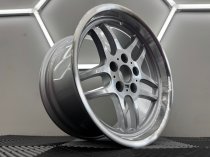 New 17 Inch M Parallel Deep Dish Style Alloy Wheels In Silver With Polished Dish And Deeper 9" Rears 5x120