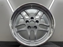 New 17 Inch M Parallel Deep Dish Style Alloy Wheels In Silver With Polished Dish And Deeper 9" Rears 5x120