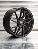 New 19 Inch Bola FLR Alloy Wheels In Gloss Black, Flow Formed, Wider Rear Option, BMW 5x120