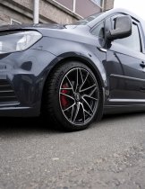 New 18 Inch Bola FLR Alloy Wheels In Gloss Black Polished, Flow Formed