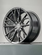 New 18 Inch Bola FLS Alloy Wheels In Matt Gunmetal, Flow Formed, Wider Rear Option
