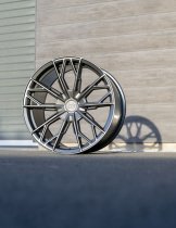 New 18 Inch Bola FLS Alloy Wheels In Matt Gunmetal, Flow Formed, Wider Rear Option
