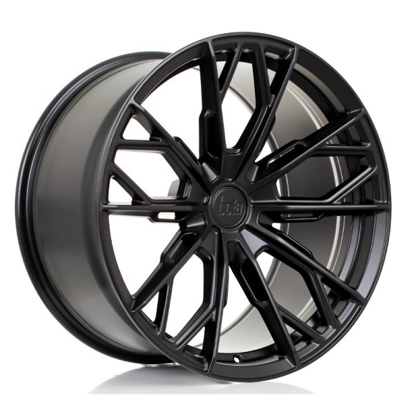 New 18 Inch Bola FLS Alloy Wheels In Matt Black, Flow Formed, Wider Rear Option, BMW 5x120