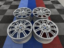 Used 19 Inch Genuine BMW Style 67M E46 M3 Alloy Wheels, Wide Rear, Recent Refurbished in Chrome powder 5x120