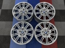 Used 19 Inch Genuine BMW Style 67M E46 M3 Alloy Wheels, Wide Rear, Recent Refurbished in Chrome powder 5x120