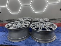 Used 19 Inch Genuine BMW Style 67M E46 M3 Alloy Wheels, Wide Rear, Recent Refurbished in Chrome powder 5x120