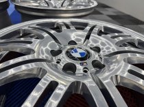 Used 19 Inch Genuine BMW Style 67M E46 M3 Alloy Wheels, Wide Rear, Recent Refurbished in Chrome powder 5x120