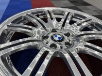 Used 19 Inch Genuine BMW Style 67M E46 M3 Alloy Wheels, Wide Rear, Recent Refurbished in Chrome powder 5x120