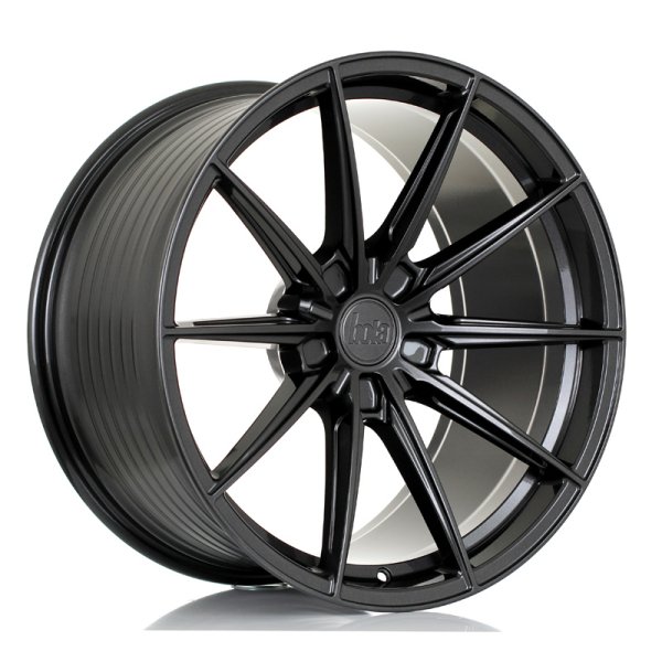 New 22 Inch BOLA FLK Alloy Wheels In Gloss Gunmetal, Flow Formed, Wider Rear Options