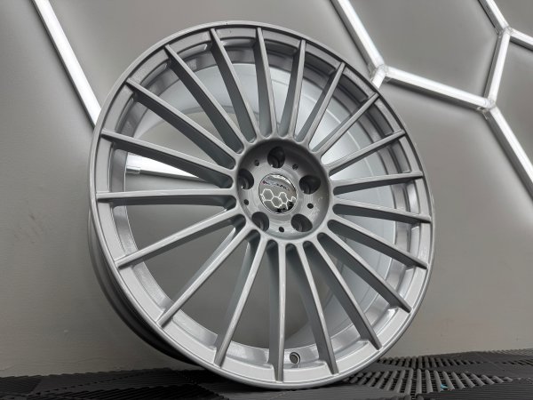 New 20 Inch Alpin G Multi Spoke Alloy Wheels In Silver With Deeper 9.5" Rears 5x120