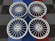 New 20 Inch Alpin G Multi Spoke Alloy Wheels In Silver With Deeper 9.5" Rears 5x120