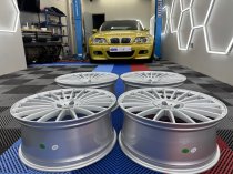 New 20 Inch Alpin G Multi Spoke Alloy Wheels In Silver With Deeper 9.5" Rears 5x120