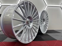 New 20 Inch Alpin G Multi Spoke Alloy Wheels In Silver With Deeper 9.5" Rears 5x112