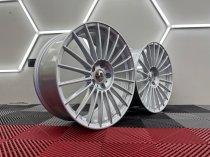 New 20 Inch Alpin G Multi Spoke Alloy Wheels In Silver With Deeper 9.5" Rears 5x112