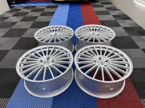New 20 Inch Alpin G Multi Spoke Alloy Wheels In Silver With Deeper 9.5" Rears 5x112