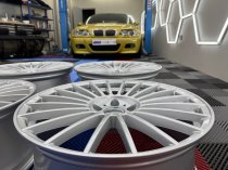 New 20 Inch Alpin G Multi Spoke Alloy Wheels In Silver With Deeper 9.5" Rears 5x112