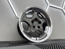 New 17 Inch Throwing Star M5 Style Alloy Wheels In Gunmetal With Polished Dish And Deeper 9″ Rears 5x120