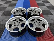 New 17 Inch Throwing Star M5 Style Alloy Wheels In Gunmetal With Polished Dish And Deeper 9" Rears 5x120