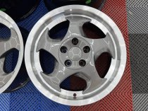 New 17 Inch Throwing Star M5 Style Alloy Wheels In Gunmetal With Polished Dish And Deeper 9" Rears 5x120