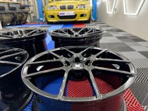 New 19 Inch IspirI ISR6 Alloy Wheels In Gloss Black, Deeper Concave 11" Rear 5x112