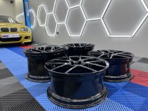 New 19 Inch IspirI ISR6 Alloy Wheels In Gloss Black, Deeper Concave 11" Rear 5x112