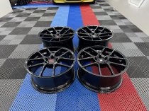 New 19 Inch IspirI ISR6 Alloy Wheels In Gloss Black, Deeper Concave 11" Rear 5x112