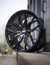 New 19 Inch BOLA FLX Alloy Wheels In Gloss Black, Flow Formed, Wider Rear Option
