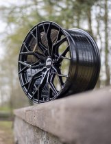New 19 Inch BOLA FLX Alloy Wheels In Gloss Black, Flow Formed, Wider Rear Option