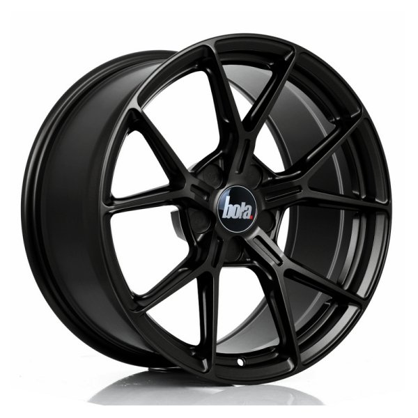 New 18 Inch Bola FLY Alloy Wheels In Matt Black, Flow Formed, Wider Rear Option