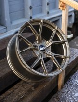 New 18 Inch Bola FLY Alloy Wheels In Matt Bronze, Flow Formed, Wider Rear Option, BMW 5x120