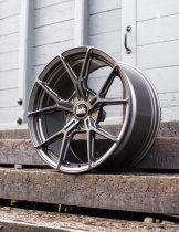 New 19 Inch BOLA FLY Alloy Wheels In Gloss Gunmetal, Flow Formed, Wider Rear Option, BMW 5x120