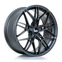 New 19 Inch BOLA FLV Alloy Wheels In Gloss Gunmetal, Flow Formed, Wider Rear Option, BMW 5x120