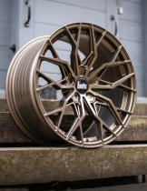 New 19 Inch BOLA FLX Alloy Wheels In Matt Bronze, Flow Formed, Wider Rear Option