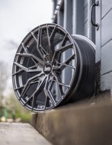 New 19 Inch BOLA FLX Alloy Wheels In Gloss Gunmetal, Flow Formed, Wider Rear Option