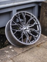 New 19 Inch BOLA FLX Alloy Wheels In Gloss Gunmetal, Flow Formed, Wider Rear Option