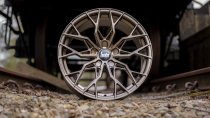 New 19 Inch BOLA FLX Alloy Wheels In Matt Bronze, Flow Formed, Wider Rear Option, BMW 5x120