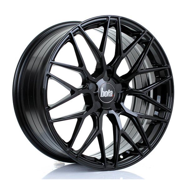 New 19 Inch BOLA B17 Alloy Wheels In Gloss Black, Flow Formed, Wider Rear Option