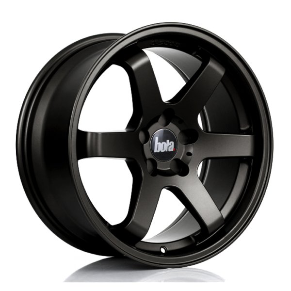 New 18 Inch BOLA B1 Alloy Wheels In Matt Black, Wider Rear Option