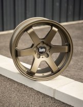 New 18 Inch BOLA B1 Alloy Wheels In Matt Bronze, Wider Rear Option, BMW 5x120