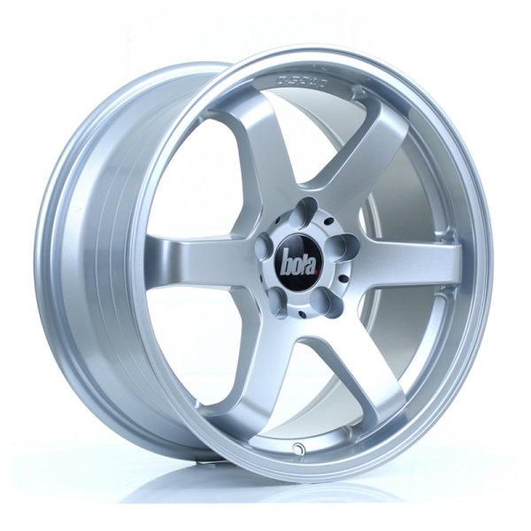 New 18 Inch BOLA B1 Alloy Wheels In Crystal Silver, Wider Rear Option, BMW 5x120