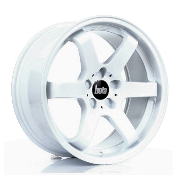 New 19 Inch BOLA B1 Alloy Wheels In White, Wider Rear Option, BMW 5x120