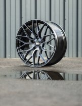 New 18 Inch BOLA B17 Alloy Wheels In Black Smoke, Flow Formed