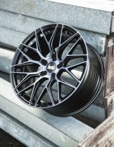 New 18 Inch BOLA B17 Alloy Wheels In Black Smoke, Flow Formed
