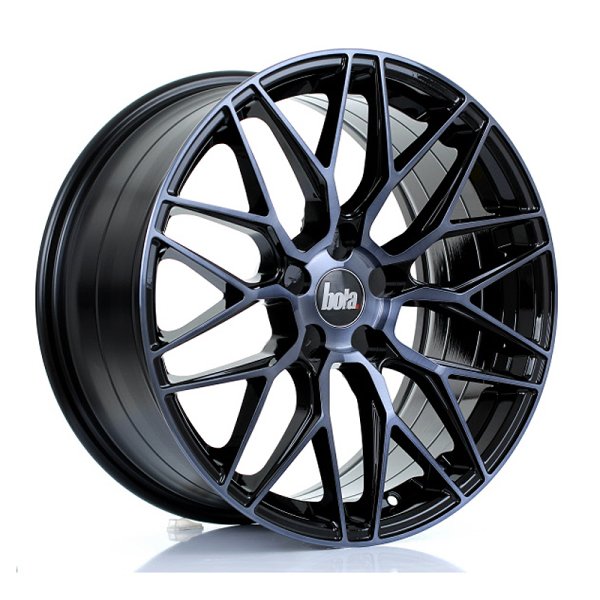 New 18 Inch BOLA B17 Alloy Wheels In Black Smoke, Flow Formed, BMW 5x120