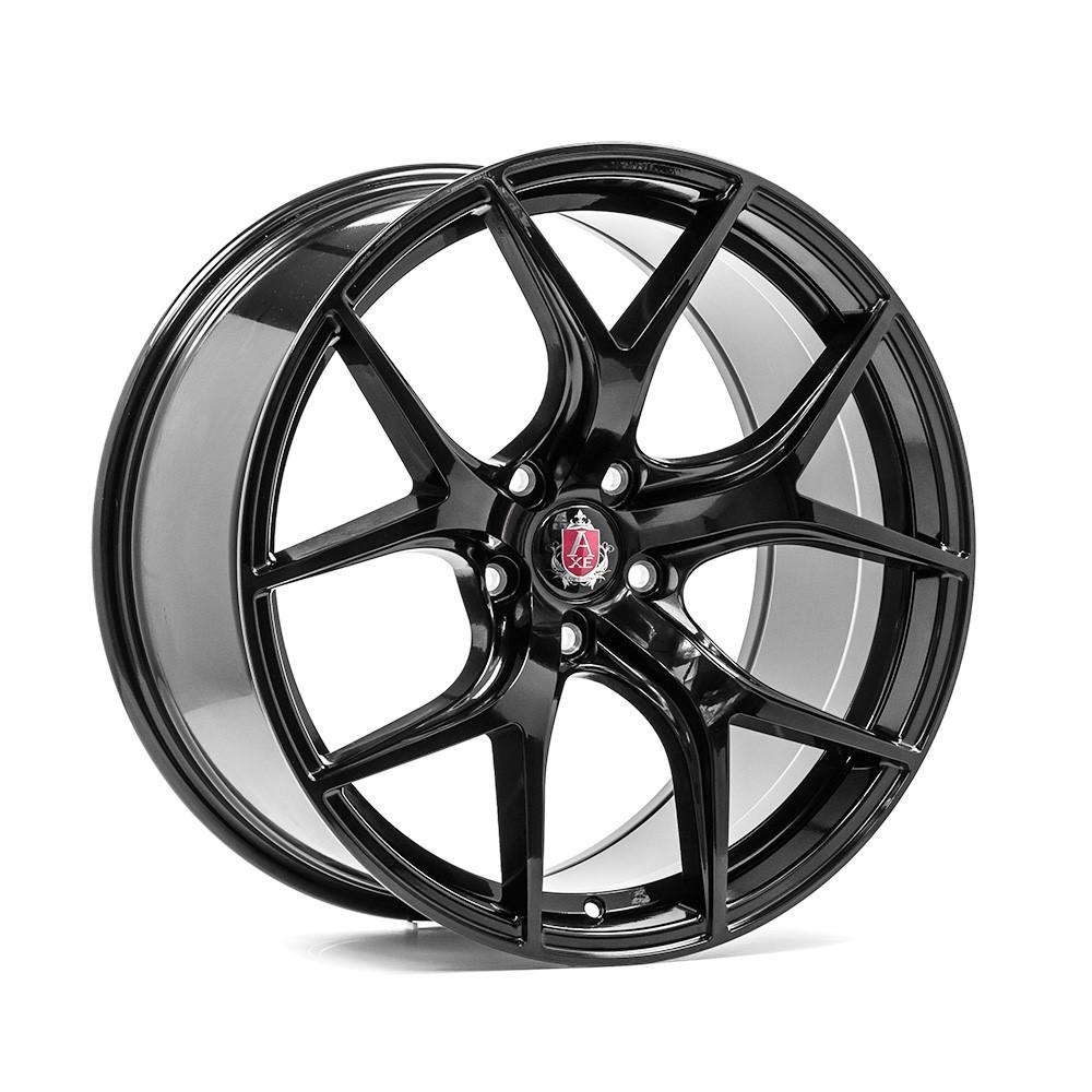 NEW 20" AXE EX34 ALLOY WHEELS IN GLOSS BLACK DEEP CONCAVE, WIDER 10" REAR