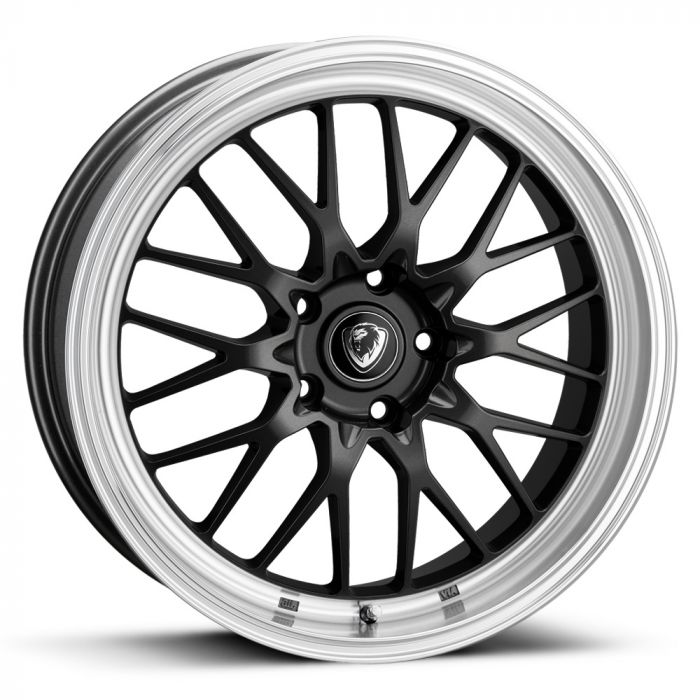 NEW 19  CADES TYRUS ALLOY WHEELS IN GLOSS BLACK WITH POLISHED DEEP DISH  DEEPER 9 5  REARS