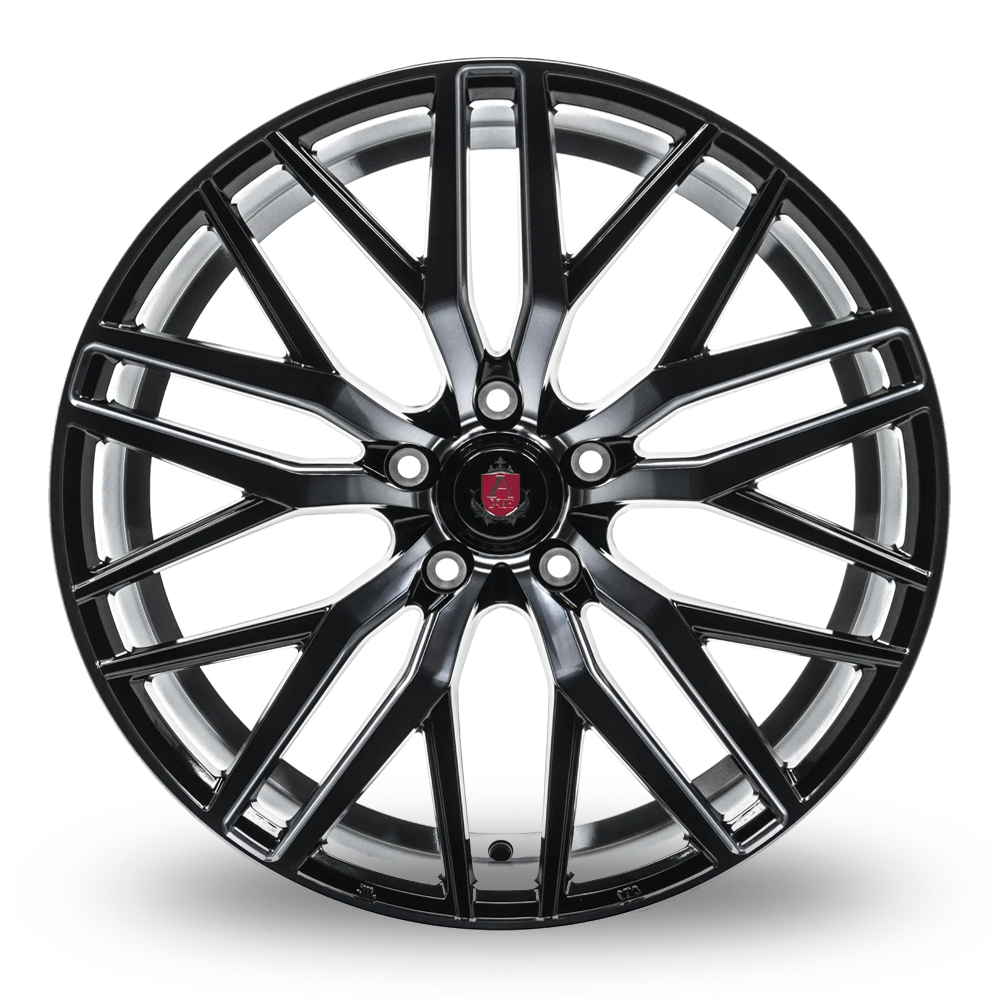 NEW 20  AXE EX30 ALLOY WHEELS IN GLOSS BLACK DEEP POLISHED FACE TINTED CLEAR COAT