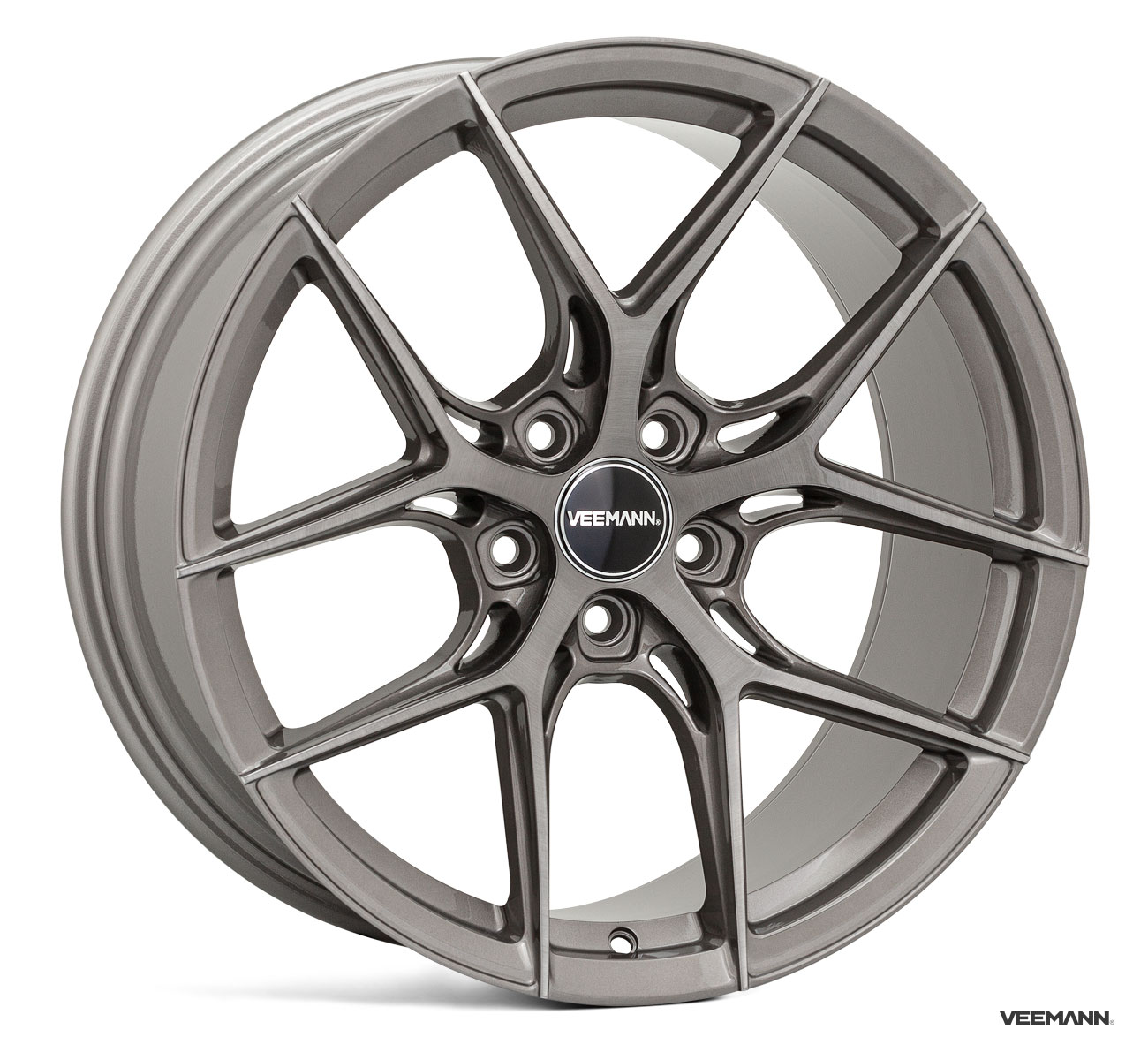 NEW 19" VEEMANN VC580R ALLOY WHEELS IN CARBON MACHINED WITH WIDER 9.5" REARS